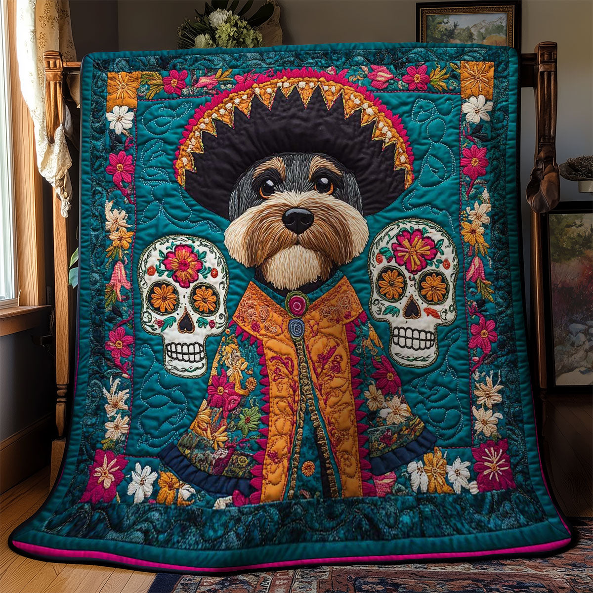 Rynx | Schnauzer Sombrero Delight Quilt