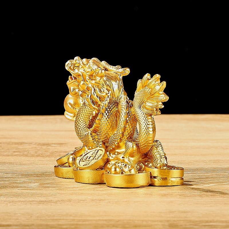 Rynx | Fortune Dragon Resin Decor for Home & Office