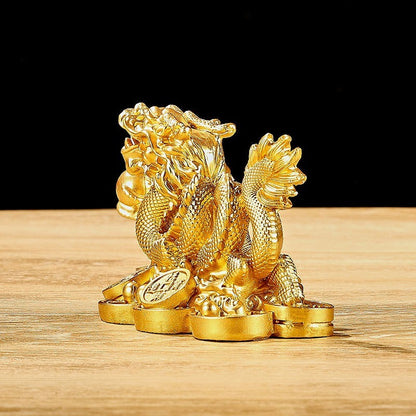 Rynx | Fortune Dragon Resin Decor for Home & Office