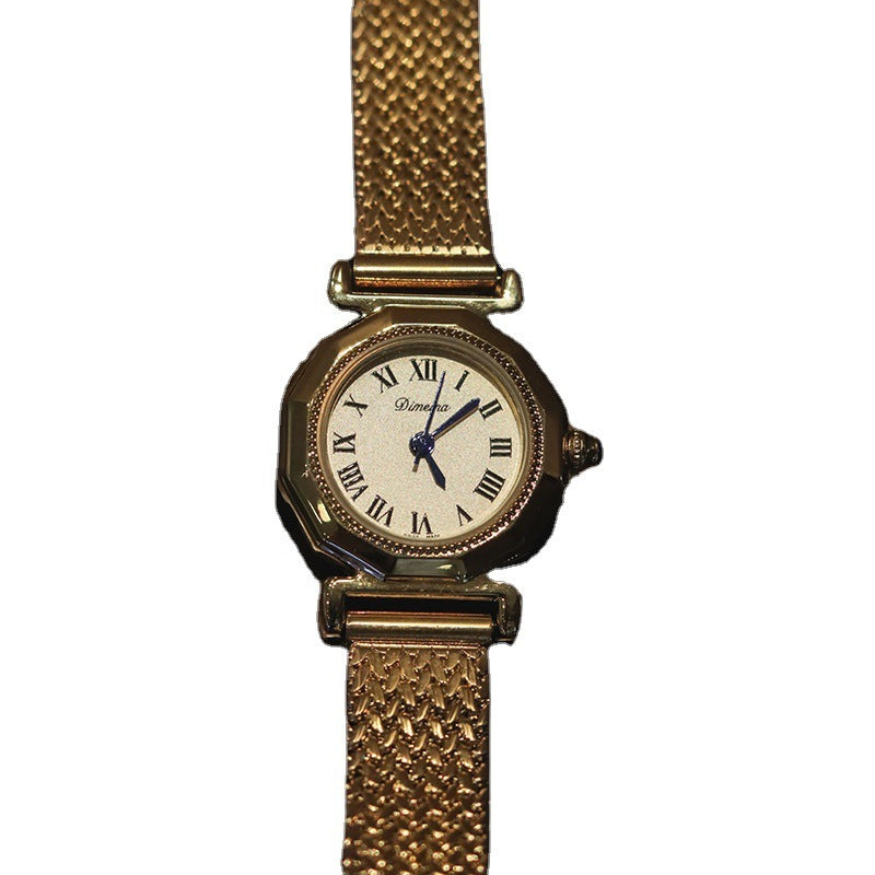 Rynx | Octagonal Retro Mid-antique Steel Watch For Women