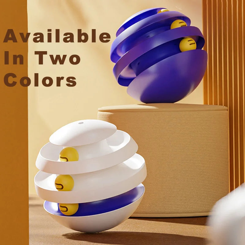 Rynx | 3-Layer Funny Cat Tumbler Toy with Balls