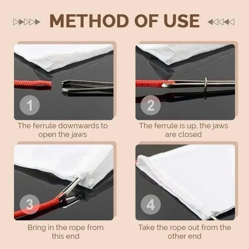 Rynx | 3-piece set cord threading aid – for quick exchange of drawstrings!