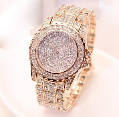 Rynx | Simple diamond British fashion ring steel belt women's watch
