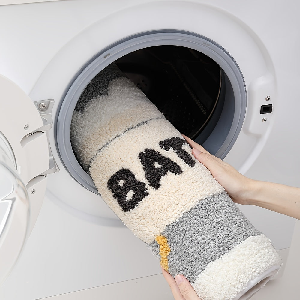 Rynx | Super absorbent non-slip bath mat for bathroom and toilet - Milo