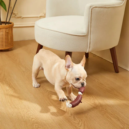 Rynx | Durable Cotton Rope & Vinyl Sausage Toy for Pets