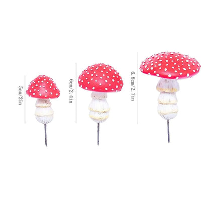 Rynx | 3pcs Fairy Mini Mushroom Solar Lights