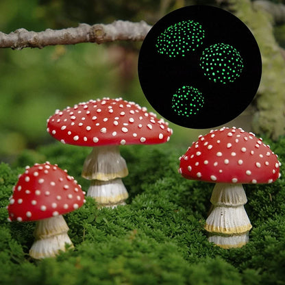 Rynx | 3pcs Fairy Mini Mushroom Solar Lights