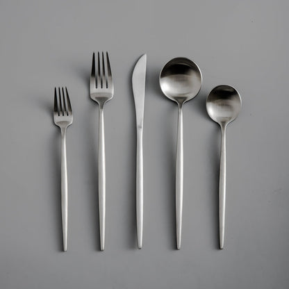 RYNX | Minimalistic Cutlery Mattes Argent Set for 4 people (20 pieces)