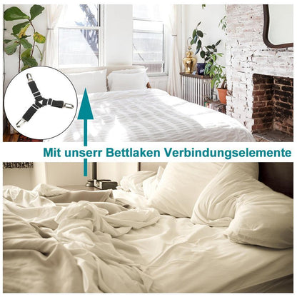Rynx | Bed sheet fasteners, 8 adjustable triangle rubber bands