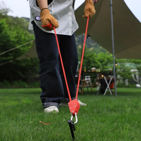 Rynx | 4 pieces | Adjustable outdoor camping rope – stable, reflective and compact