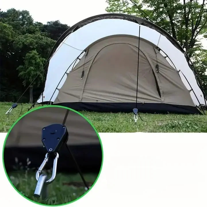 Rynx | 4 pieces | Adjustable outdoor camping rope – stable, reflective and compact