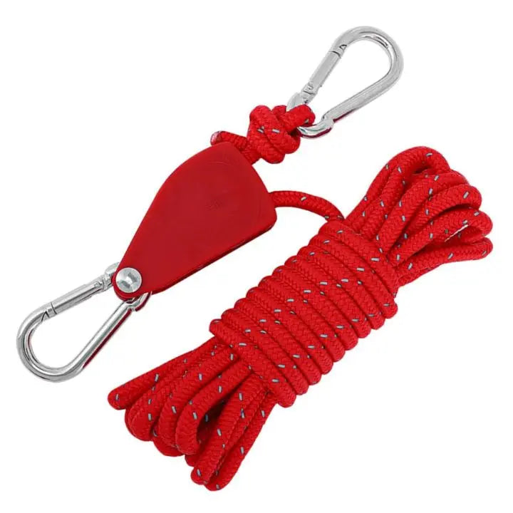 Rynx | 4 pieces | Adjustable outdoor camping rope – stable, reflective and compact