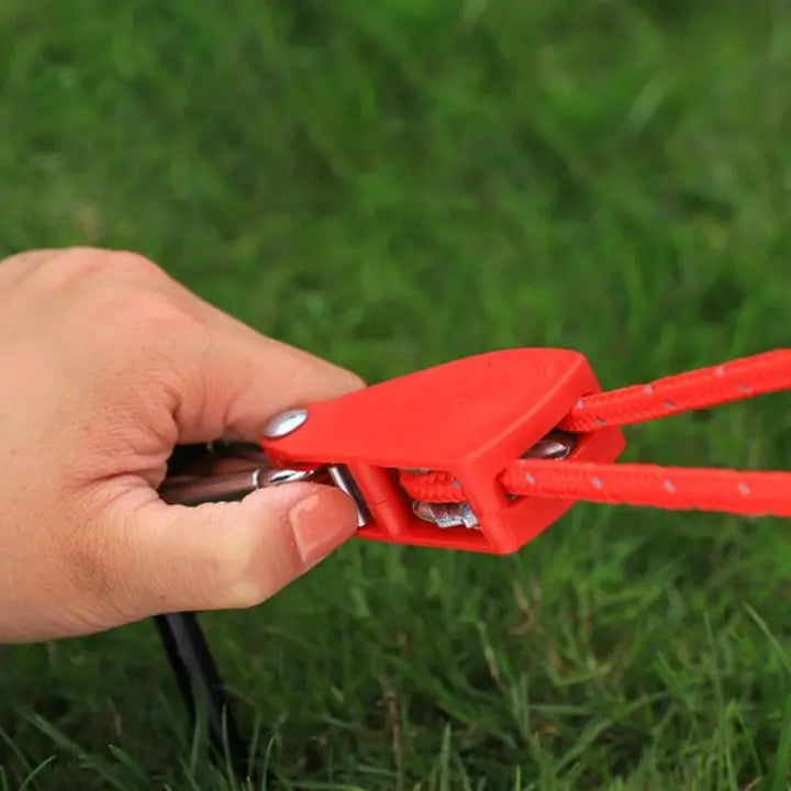 Rynx | 4 pieces | Adjustable outdoor camping rope – stable, reflective and compact