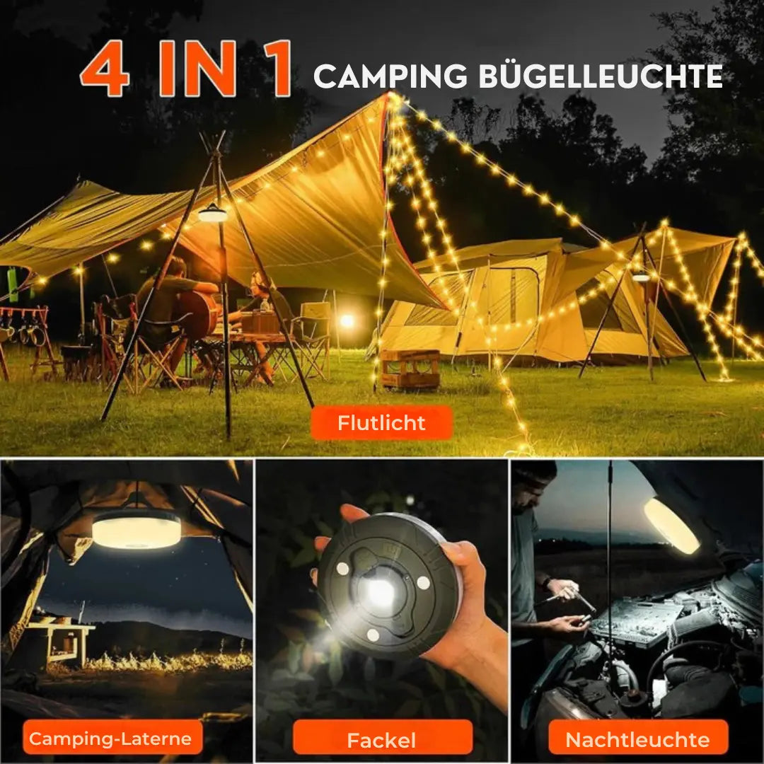 Rynx | 4-in-1 Multifunctional Camping Light – Light, Power & Comfort