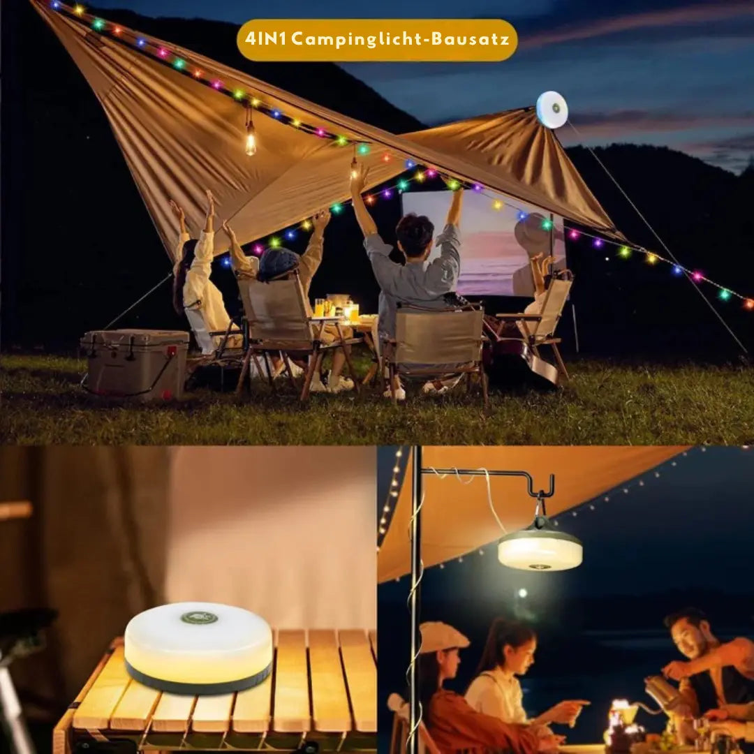 Rynx | 4-in-1 Multifunctional Camping Light – Light, Power & Comfort