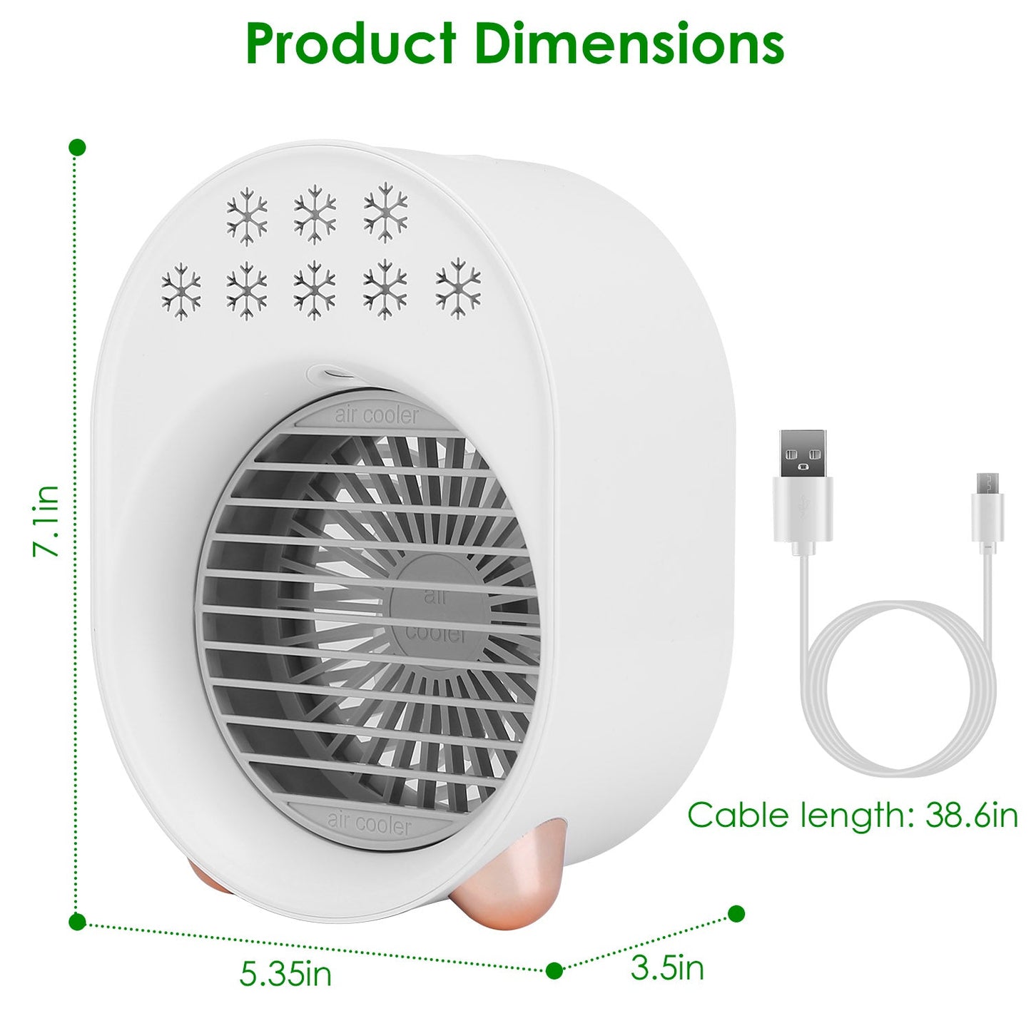 Rynx | 4-in-1 Portable Mini Desk Water Mist Cooling Air Conditioner