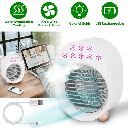 Rynx | 4-in-1 Portable Mini Desk Water Mist Cooling Air Conditioner