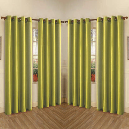 Rynx | 4-Pack: Faux-Silk Grommet Panels with Eyelets