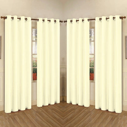 Rynx | 4-Pack: Faux-Silk Grommet Panels with Eyelets