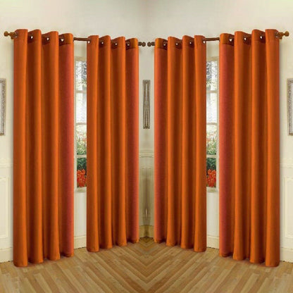 Rynx | 4-Pack: Faux-Silk Grommet Panels with Eyelets