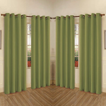 Rynx | 4-Pack: Faux-Silk Grommet Panels with Eyelets