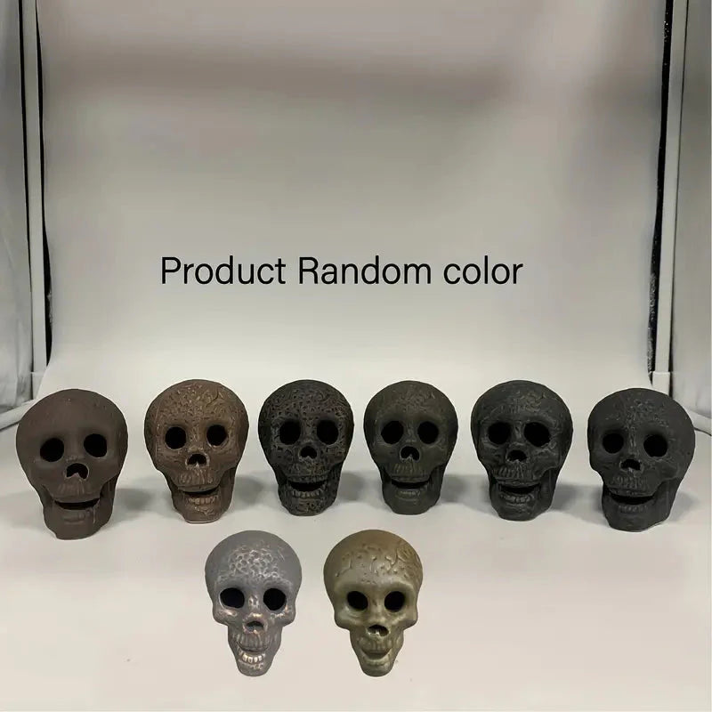 Rynx | 4-Pack: Halloween Fireplace Skull Ceramic Props