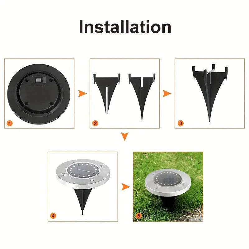 Rynx | 4-Pack: Waterproof Solar Garden Lights
