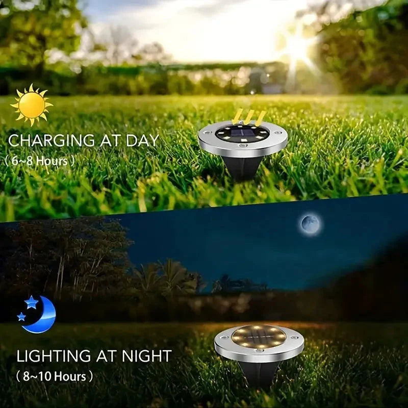 Rynx | 4-Pack: Waterproof Solar Garden Lights