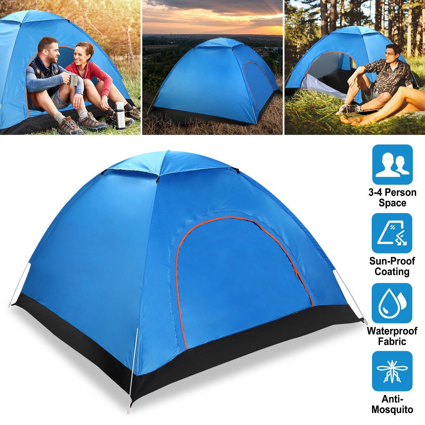 Rynx | 4 Person Camping Waterproof Tent