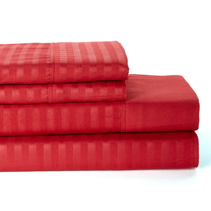 Rynx | 4-piece: Lux Decor Collection Stripe Bedding Set