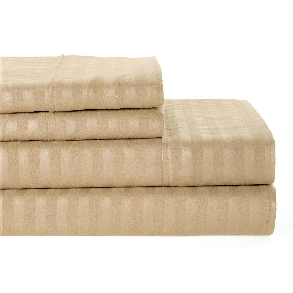 Rynx | 4-piece: Lux Decor Collection Stripe Bedding Set
