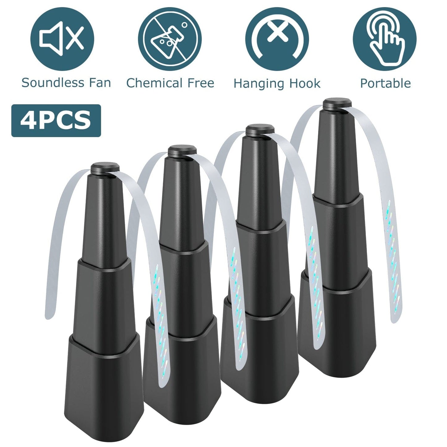 Rynx | 4-Piece: Fly Repellent Fan Table Battery Operated Insect Repellent