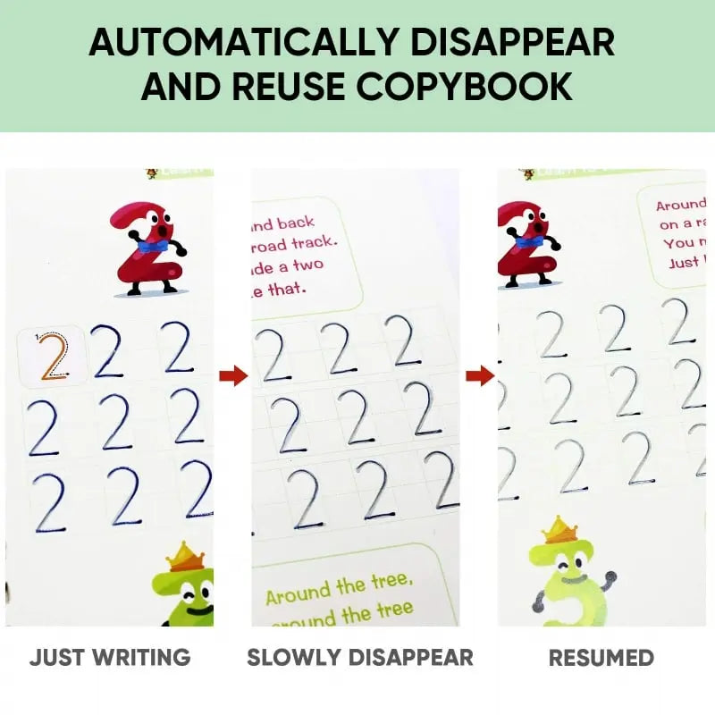Rynx | 4-piece Reusable Learning Booklet Set for Children