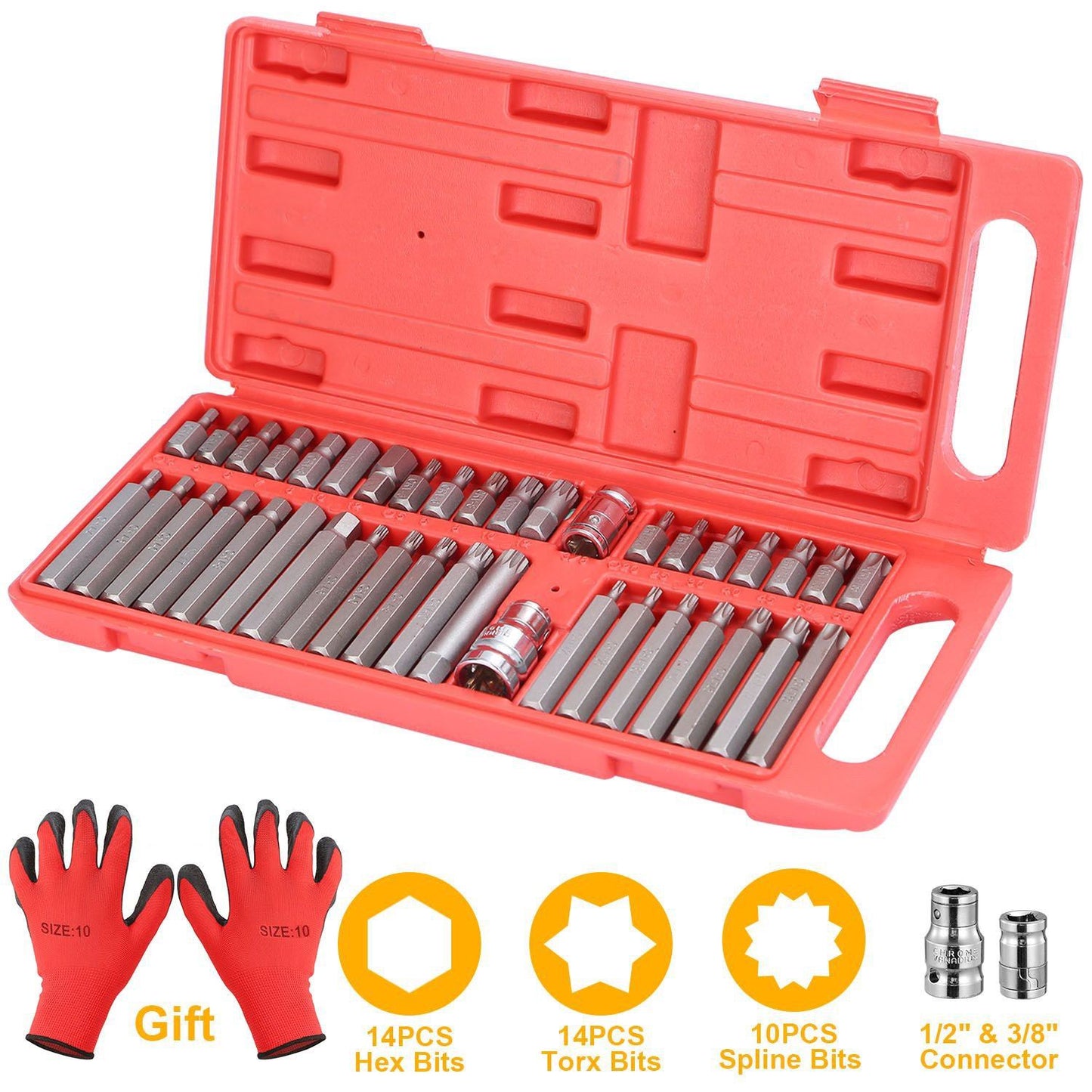 Rynx | 40-piece: Socket Bit Set Hex Torx Spine