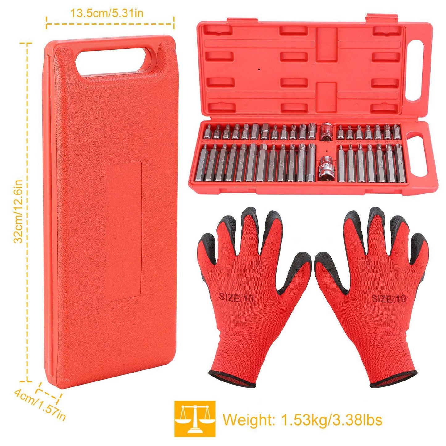 Rynx | 40-piece: Socket Bit Set Hex Torx Spine