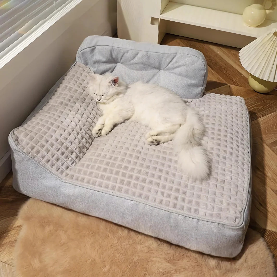 Rynx | Cats and Small Dogs Cozy Sofa Bed – Washable, Removable Cover
