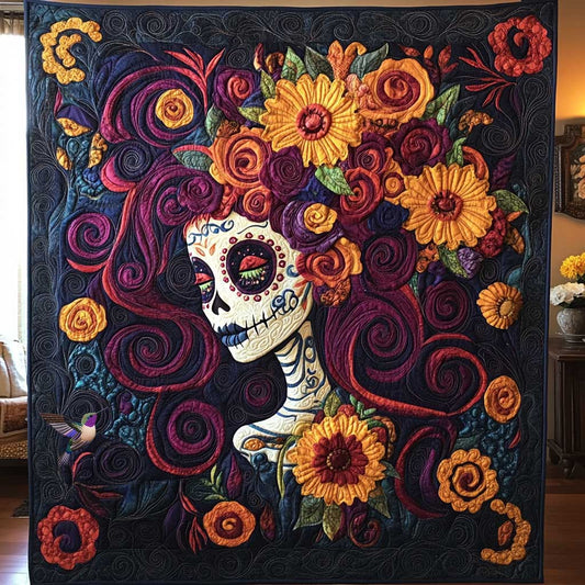 Rynx | Day of the Dead Skeleton Muse Blanket