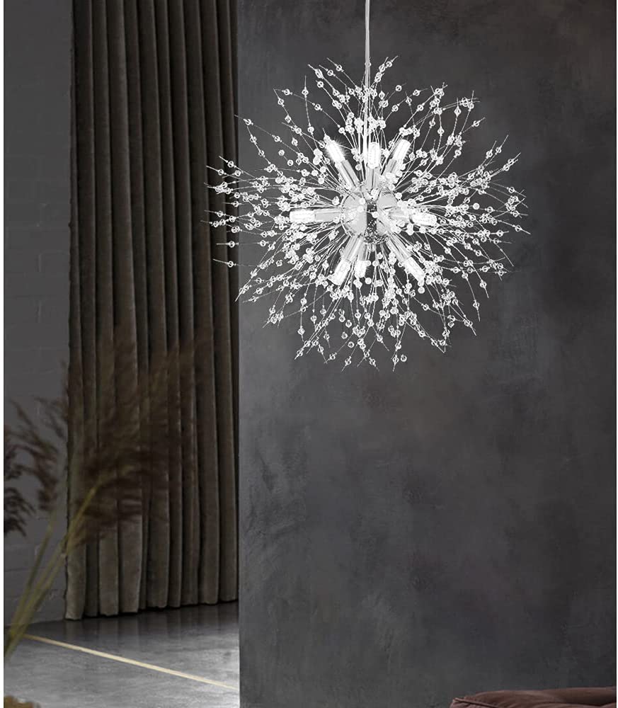 Rynx | Crystal Fireworks Pendant Light Chrome