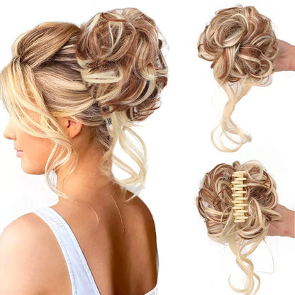 Rynx | Rose Curlybun: Instant Curly Bun Hair Clamp