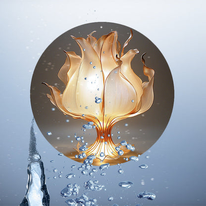 Rynx | LotusLamp - Aluminum Flower Table Lamp with LED Light