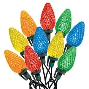 Rynx | Noma & Inliten Holiday Wonderland 75-Count Faceted C9 Light Reel Set, Multicolored