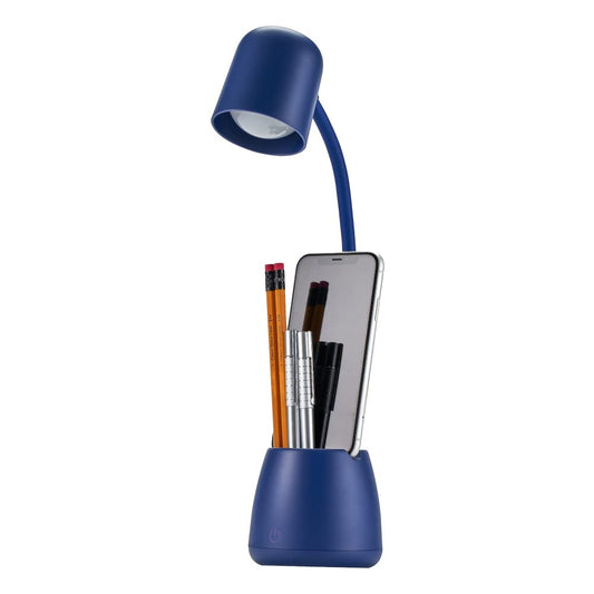 Rynx | Bostitch Office Led2105-Nvy Dimmable Lamp with Storage Cup, Three Brightness Levels, Touch Sensitive Dimmer, Energy Saving, Blue