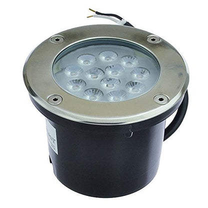 Rynx | Ledwholesalers 12V Low Voltage In-Ground Led Brown Light, 14W, Stainless Steel Trim