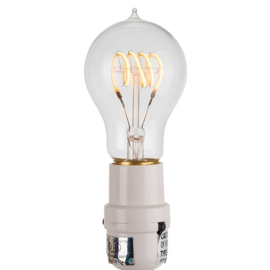 Rynx | Vickerman Ps60 Warm White Filament Led Bulb 1/Box, E26 Brass Base, Dimmable, 120V, 3.5W 2200K
