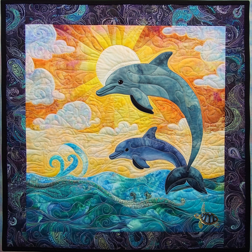 Rynx | Sunlight Dolphins Quilt