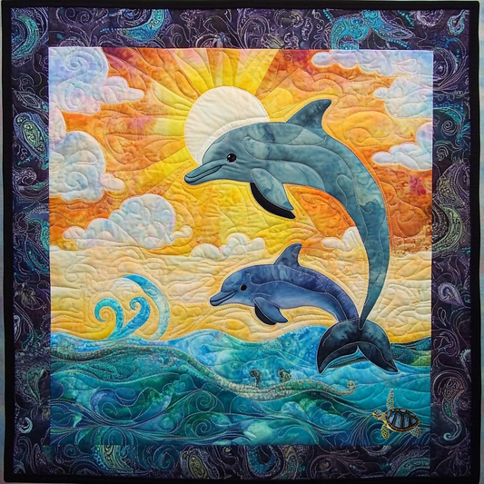Rynx | Sunlight Dolphins Quilt