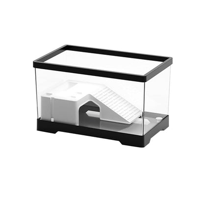 Rynx | Crystal clear turtle tank with drainage and heating platforms