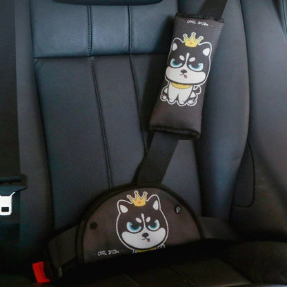Rynx | Children's Cartoon Safety Seatbelt Cushion and Adjustment Set