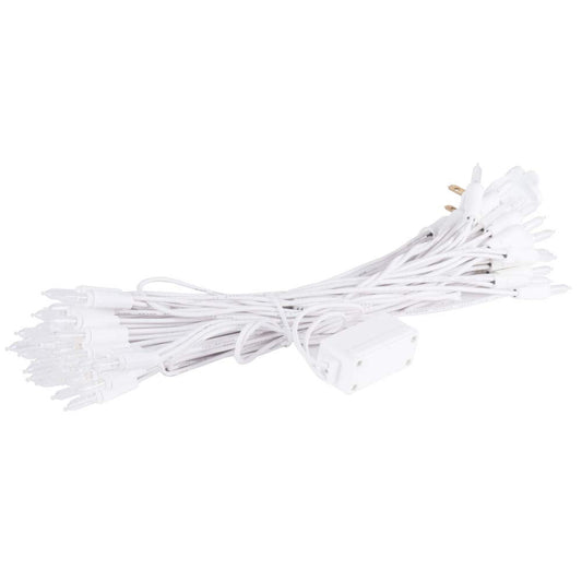 Rynx | Vickerman 50 Lights Led Warm White Dura-Lit Mini Lights, White Wire