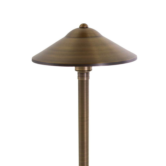 Rynx | Volt Max Spread 12V Brass Path Light - 25" Height, Bronze For Outdoor Path & Garden